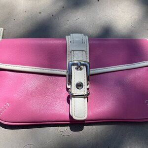 Adorable Pink Coach Wristlet